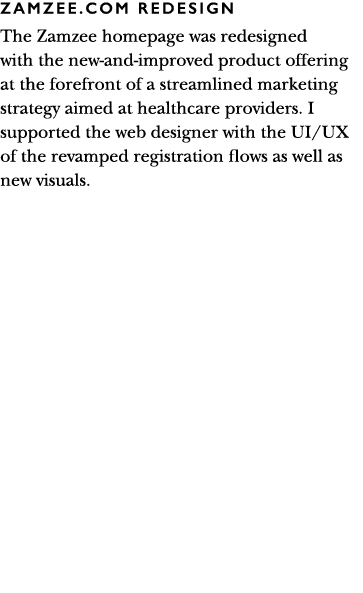 ZAMZEE COM REDESIGN The Zamzee homepage was redesigned with the new-and-improved product offering at the forefront of   